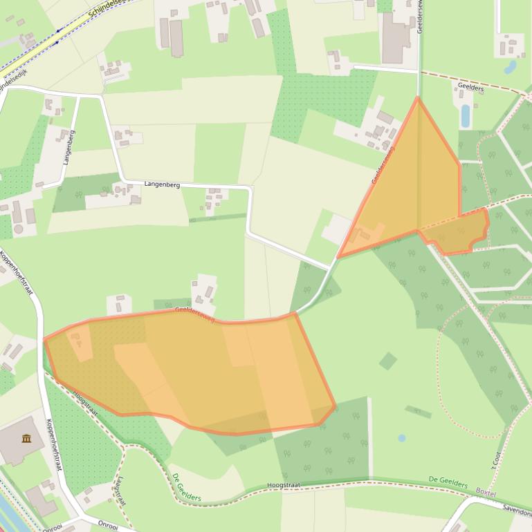 Kaart van postcodegebied 5283VN.