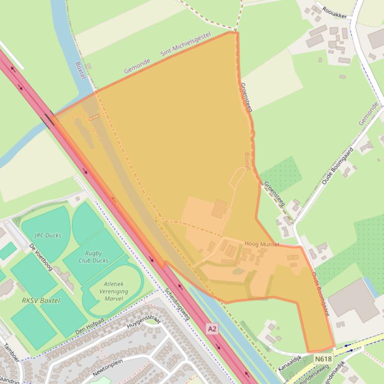 Kaart van postcodegebied 5283VT.