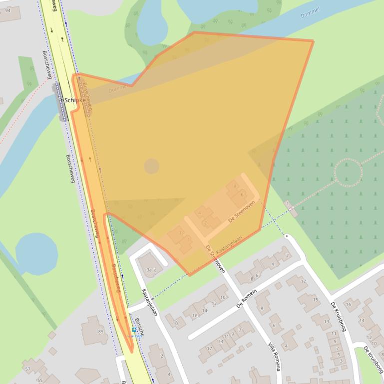 Kaart van postcodegebied 5283WC.