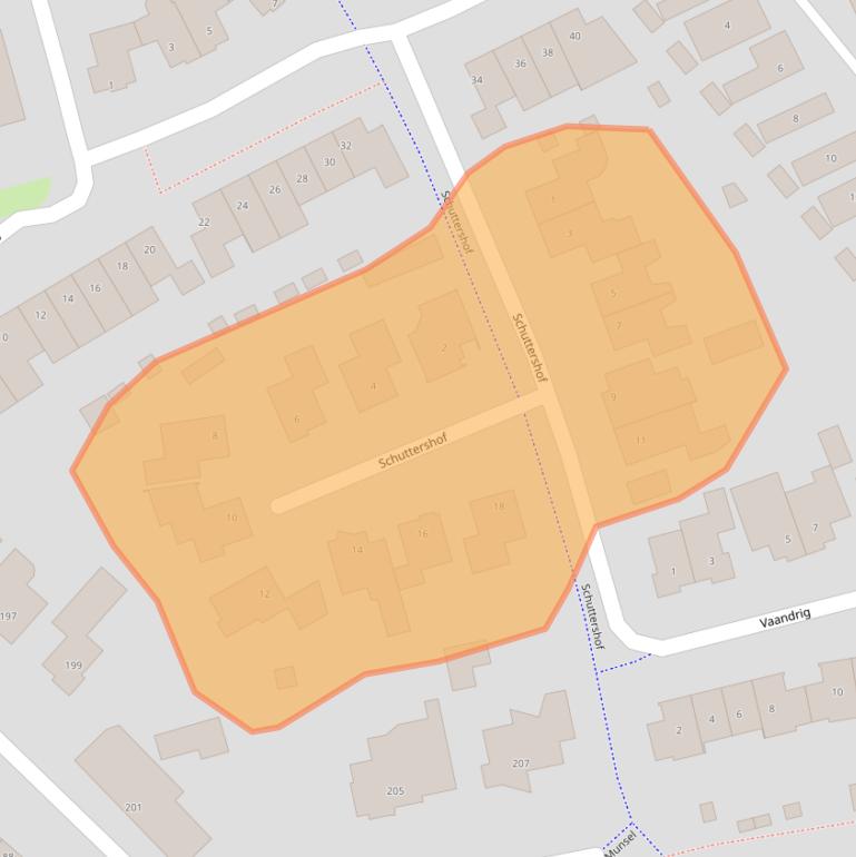 Kaart van postcodegebied 5283WH.