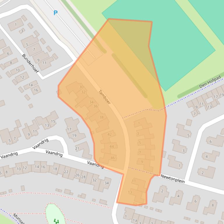 Kaart van postcodegebied 5283WK.