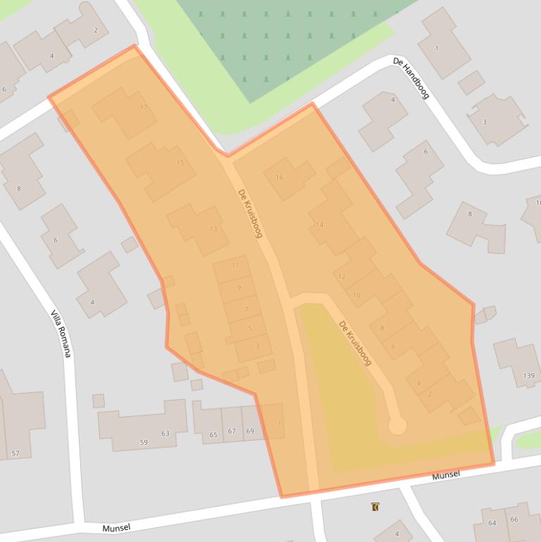 Kaart van postcodegebied 5283WP.