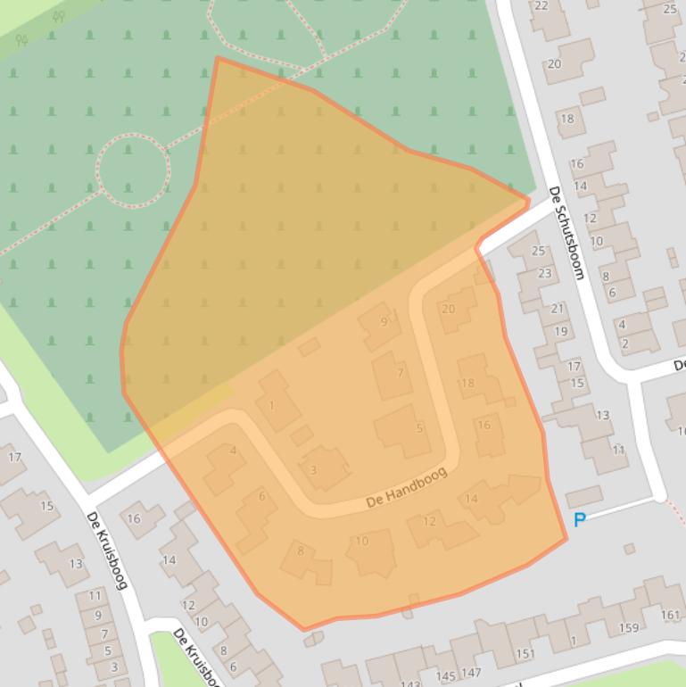 Kaart van postcodegebied 5283WR.