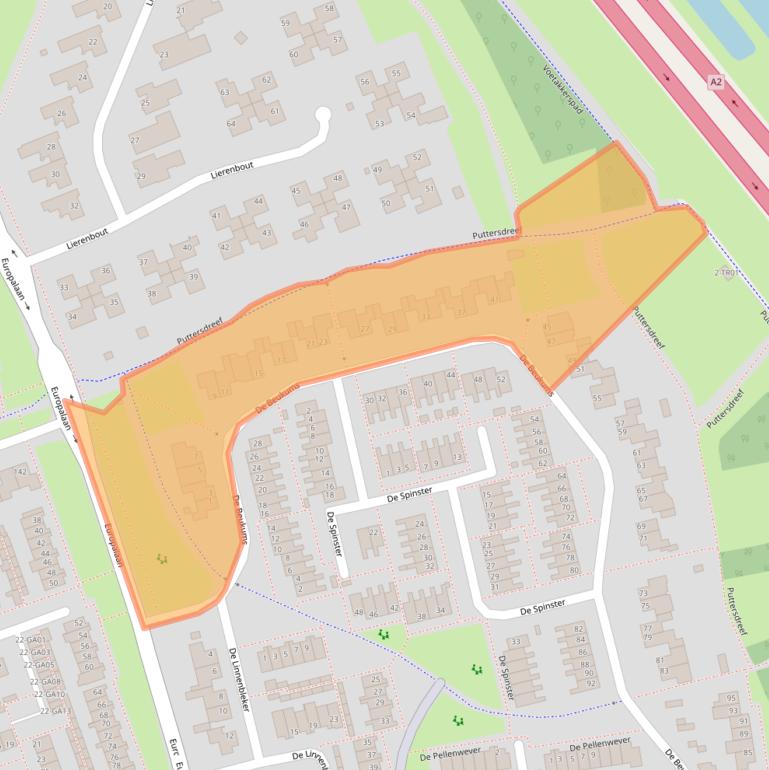 Kaart van postcodegebied 5283XG.