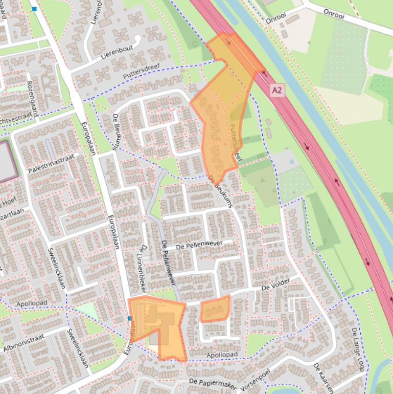 Kaart van postcodegebied 5283XH.