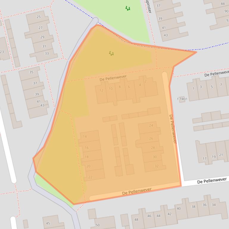 Kaart van postcodegebied 5283XL.