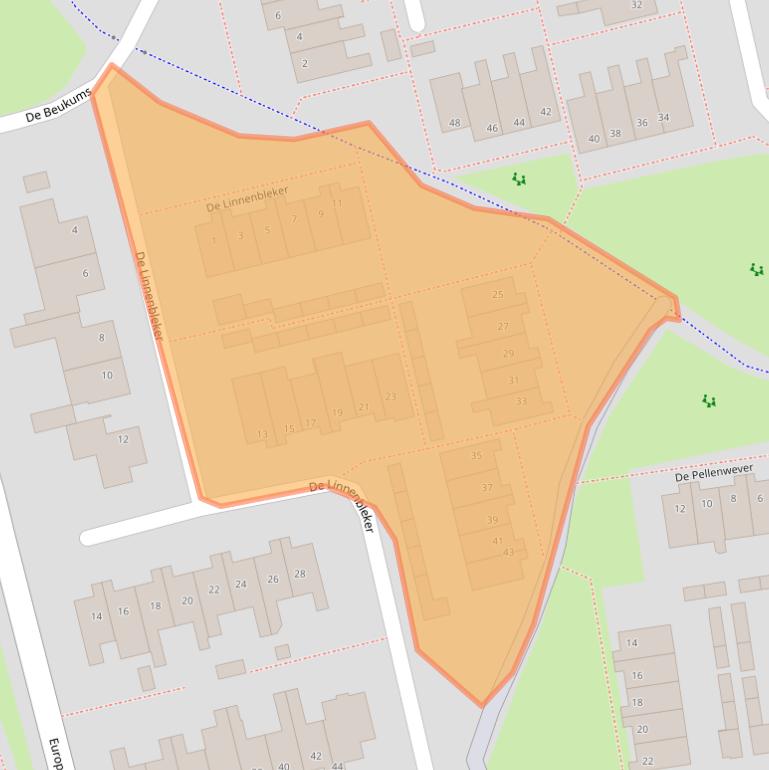 Kaart van postcodegebied 5283XP.