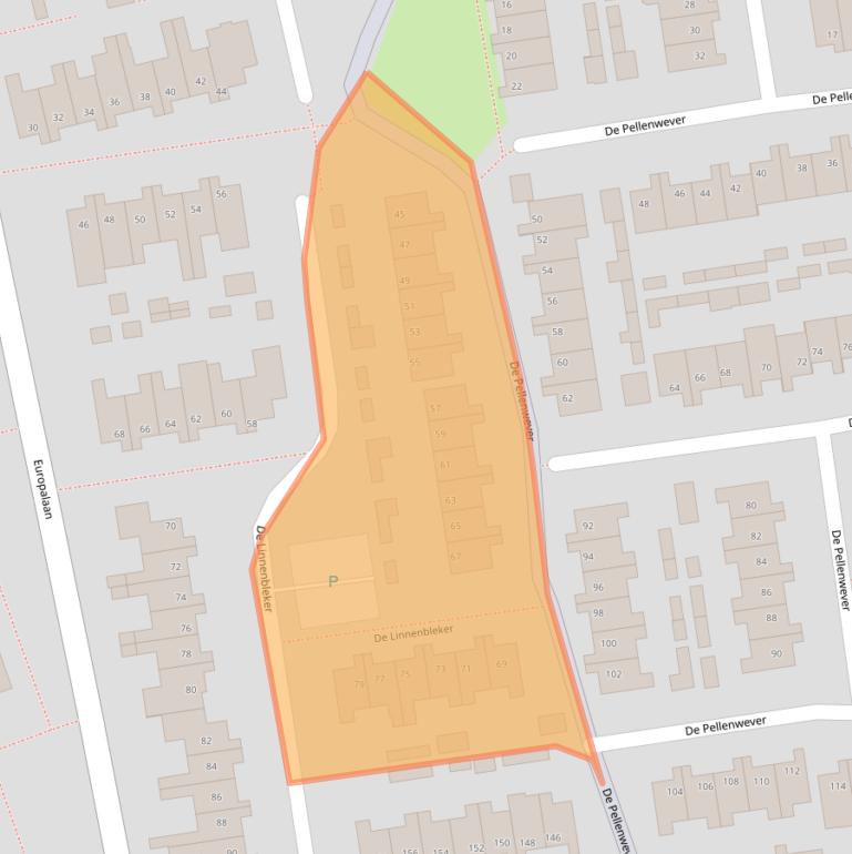 Kaart van postcodegebied 5283XR.