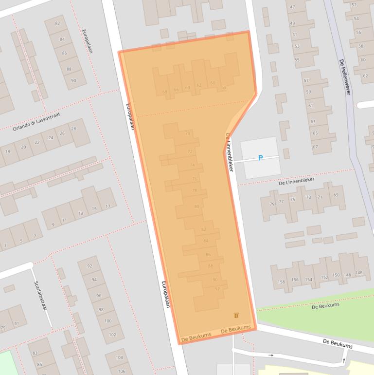 Kaart van postcodegebied 5283XT.