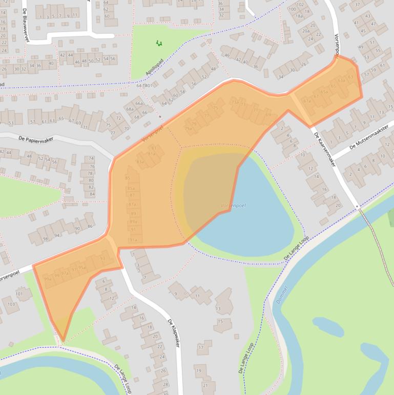Kaart van postcodegebied 5283ZG.