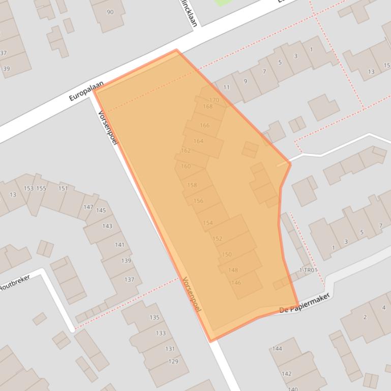 Kaart van postcodegebied 5283ZN.