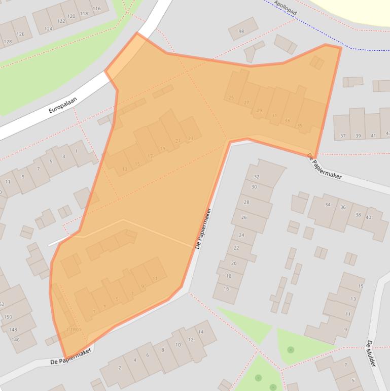 Kaart van postcodegebied 5283ZP.