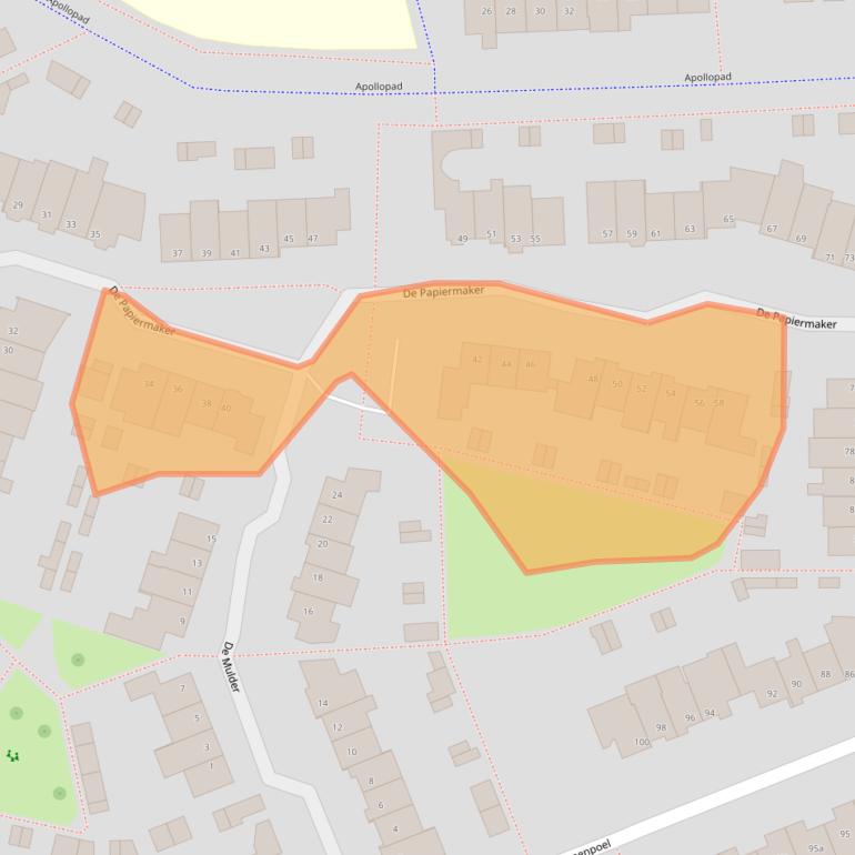 Kaart van postcodegebied 5283ZT.