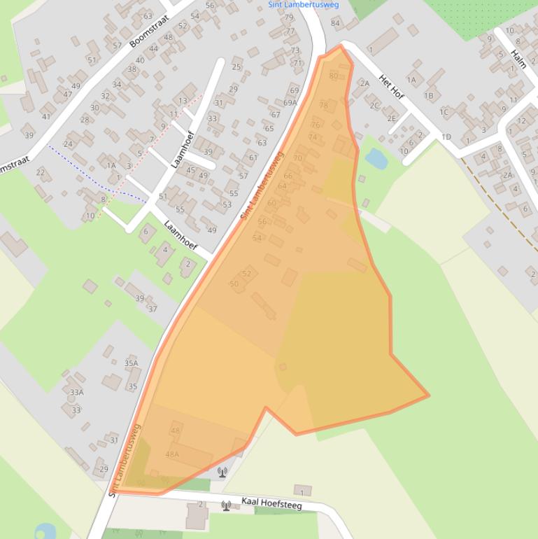 Kaart van postcodegebied 5291AC.