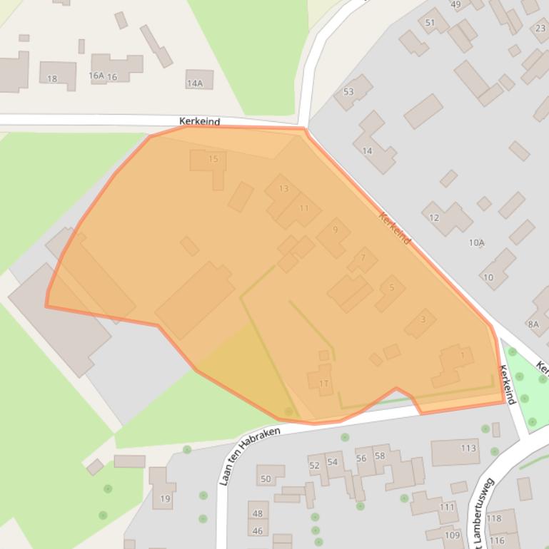 Kaart van postcodegebied 5291AL.