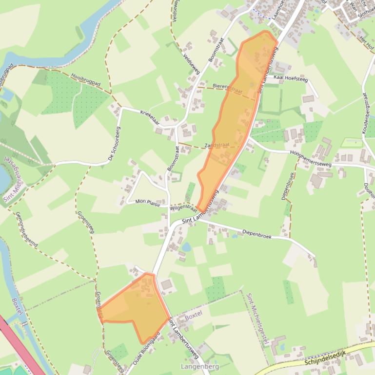 Kaart van postcodegebied 5291NA.