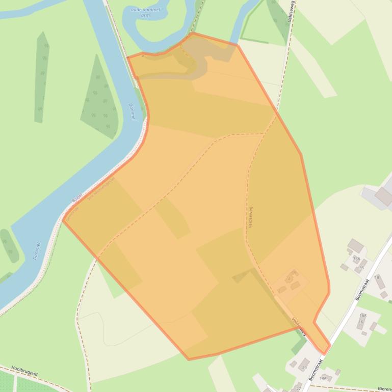 Kaart van postcodegebied 5291PE.