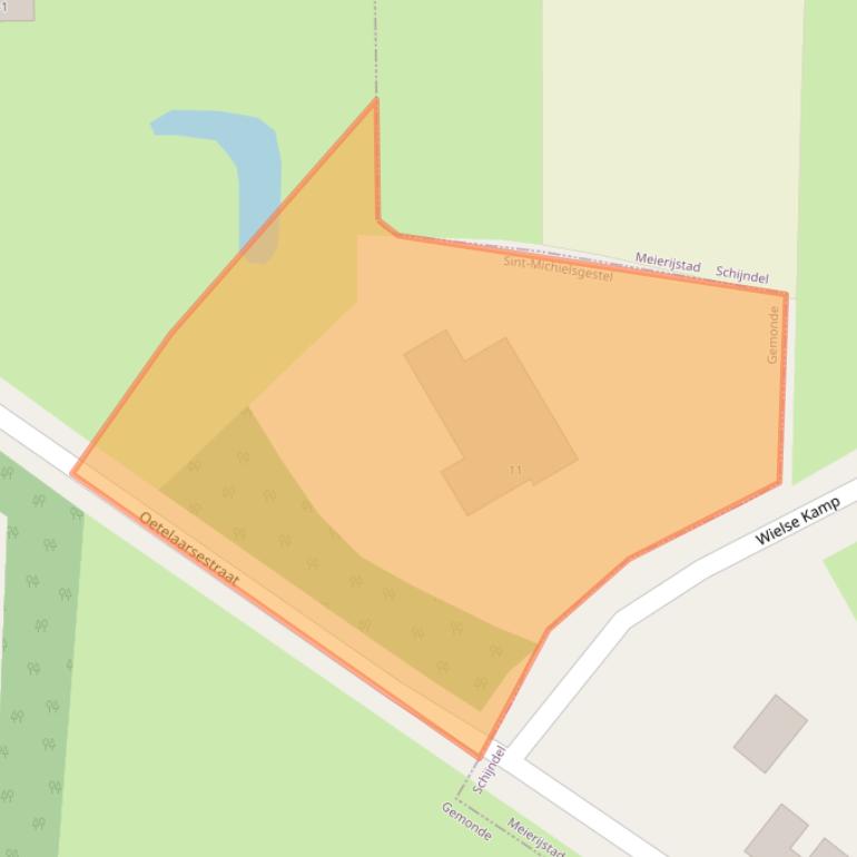 Kaart van postcodegebied 5292NJ.