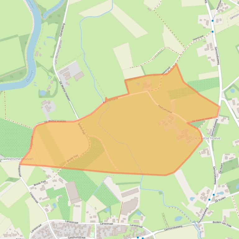 Kaart van postcodegebied 5293NE.