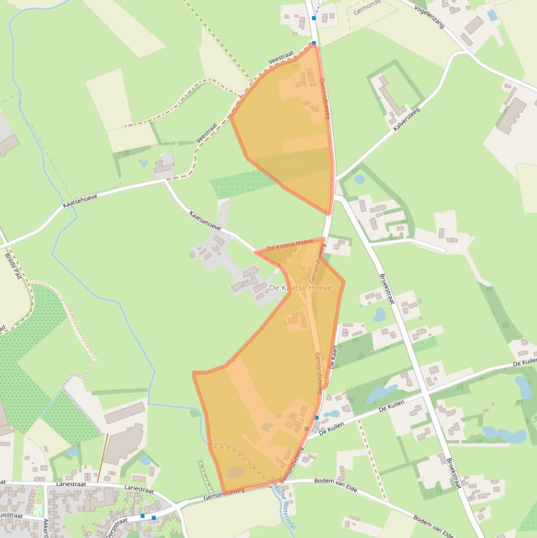 Kaart van postcodegebied 5293NH.