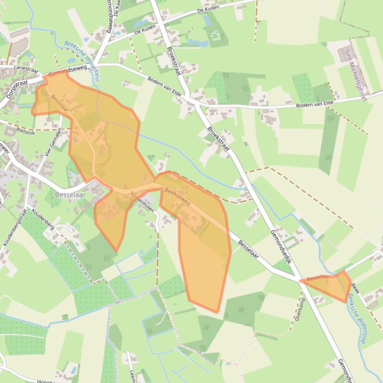 Kaart van postcodegebied 5294NG.