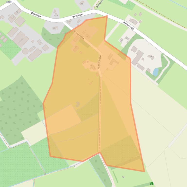 Kaart van postcodegebied 5294NH.