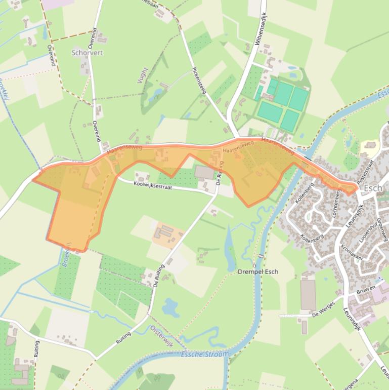 Kaart van postcodegebied 5296KA.
