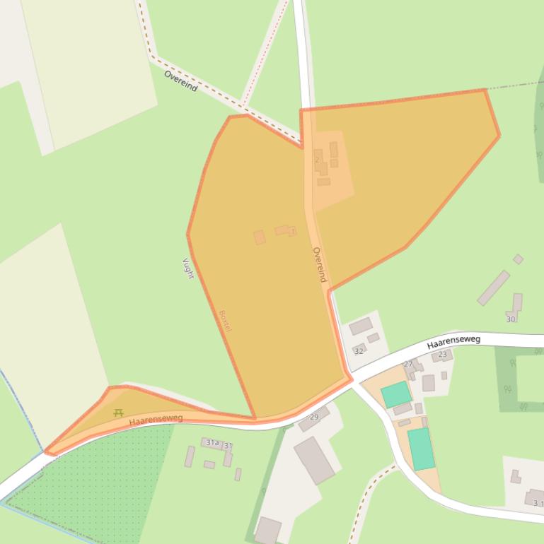 Kaart van postcodegebied 5296KC.