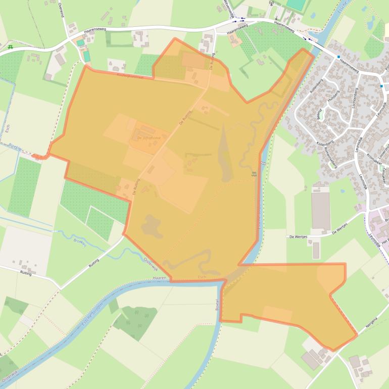 Kaart van postcodegebied 5296KE.