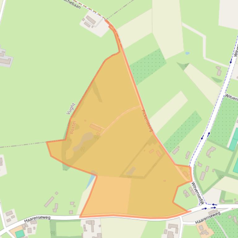 Kaart van postcodegebied 5296KG.