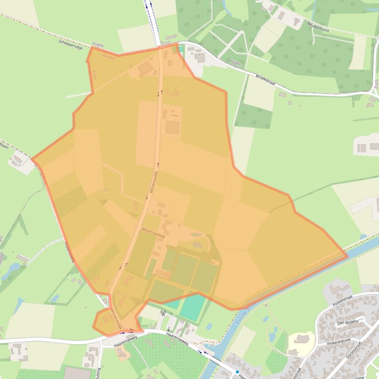 Kaart van postcodegebied 5296KH.