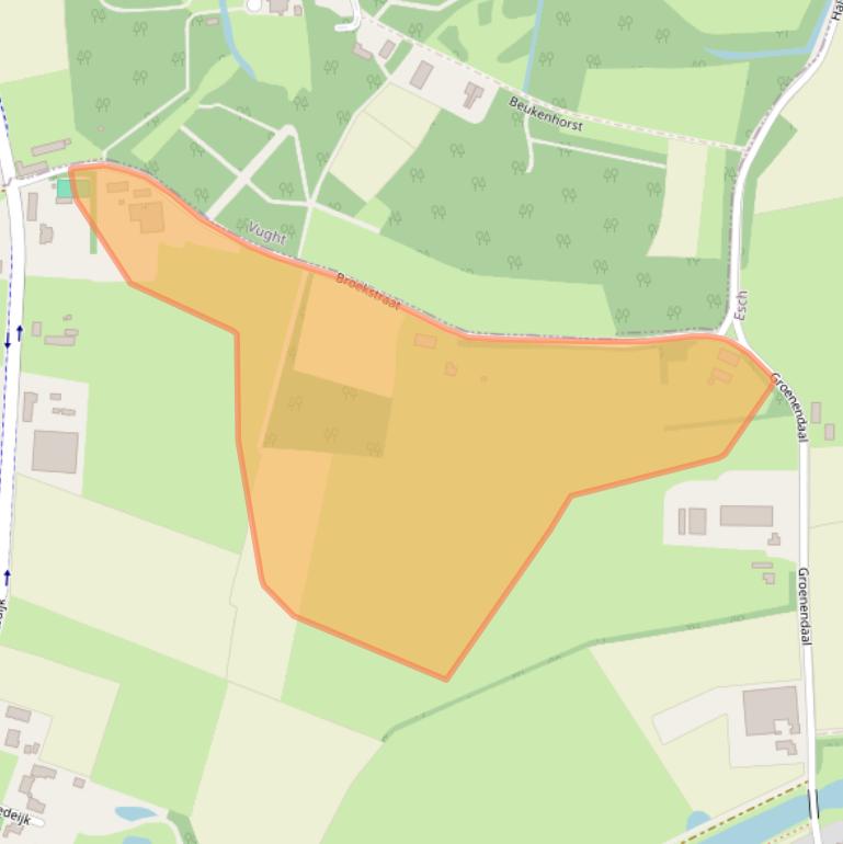 Kaart van postcodegebied 5296KJ.