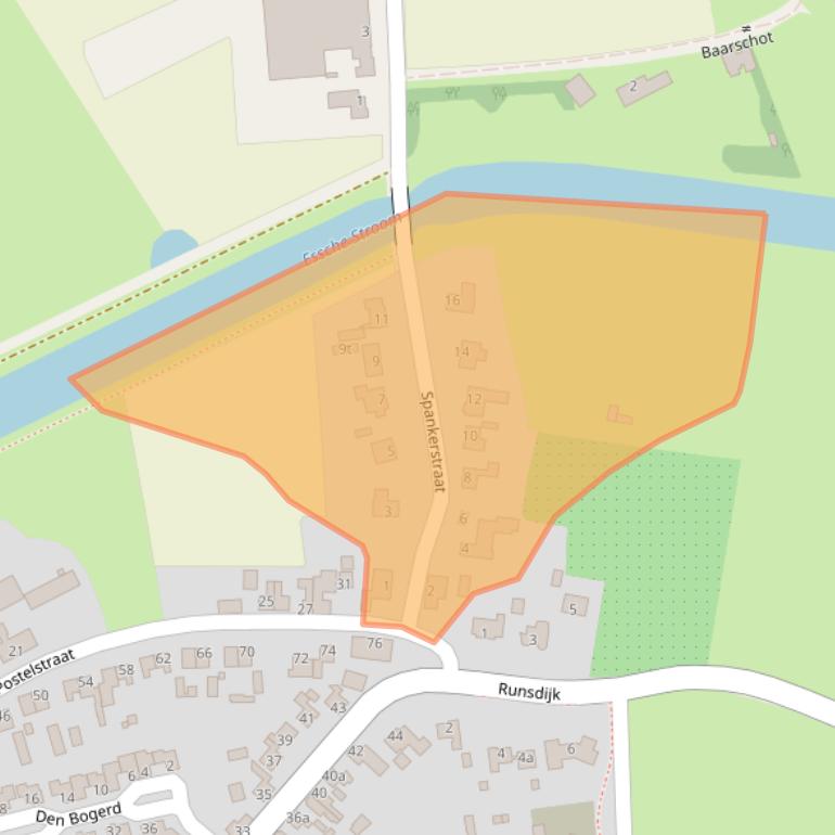 Kaart van postcodegebied 5296KM.