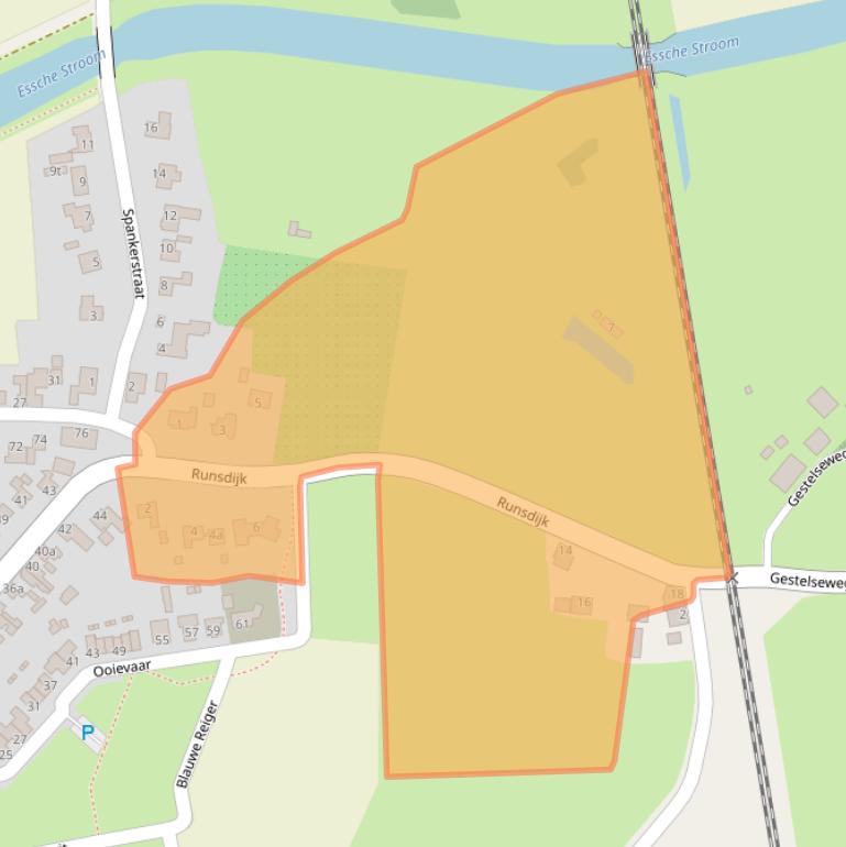 Kaart van postcodegebied 5296KN.