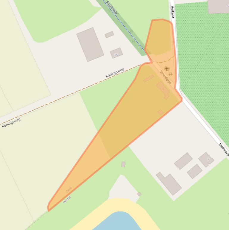 Kaart van postcodegebied 5296KT.