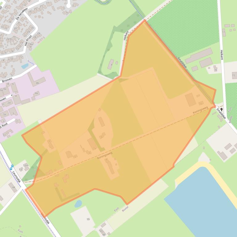 Kaart van postcodegebied 5296KV.