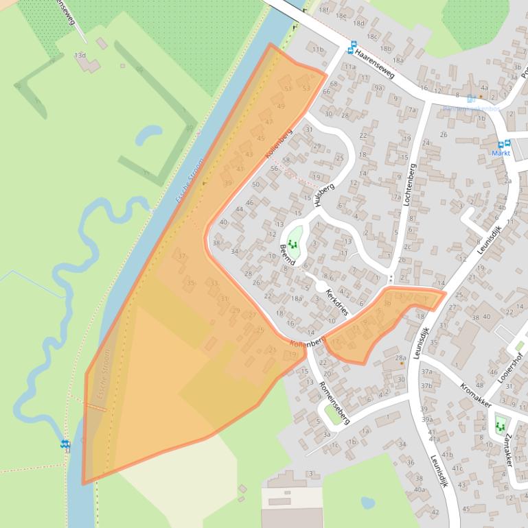 Kaart van postcodegebied 5296LC.