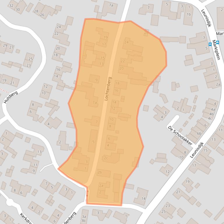 Kaart van postcodegebied 5296LL.