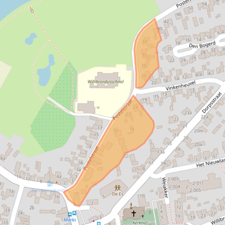 Kaart van postcodegebied 5296LN.