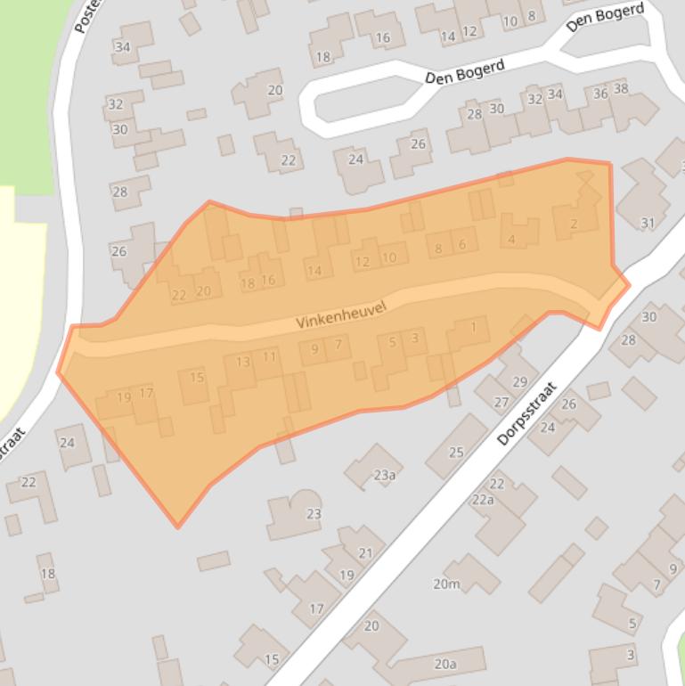 Kaart van postcodegebied 5296LR.