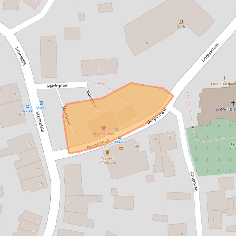 Kaart van postcodegebied 5296LS.