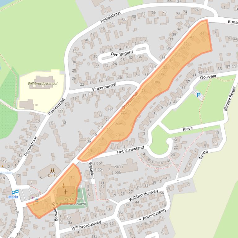 Kaart van postcodegebied 5296LV.