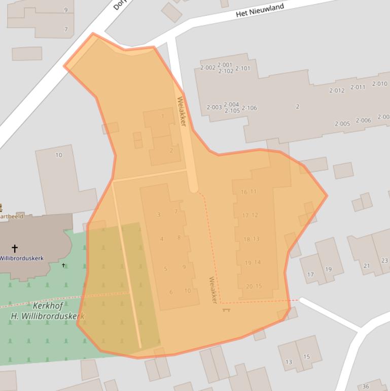 Kaart van postcodegebied 5296LX.