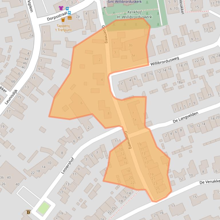 Kaart van postcodegebied 5296LZ.