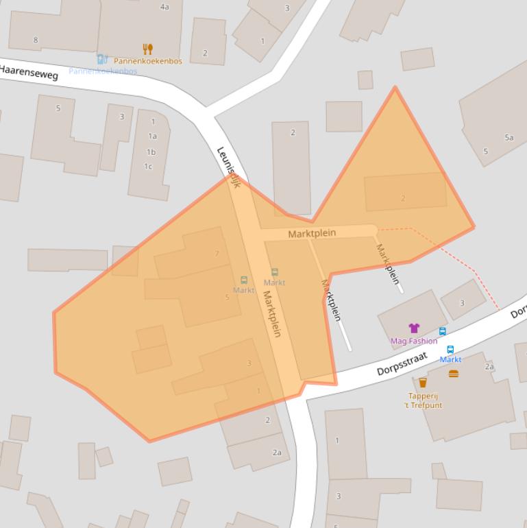 Kaart van postcodegebied 5296NA.