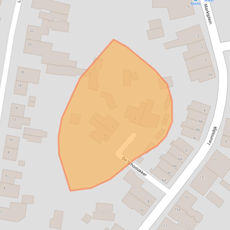 Kaart van postcodegebied 5296NB.