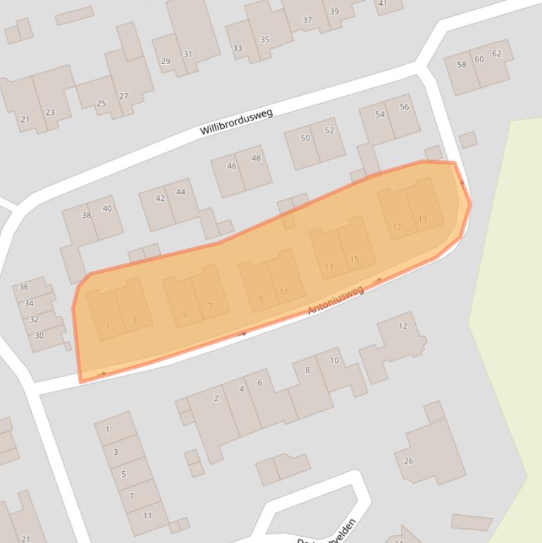 Kaart van postcodegebied 5296NG.