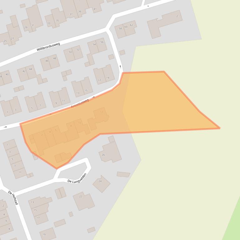 Kaart van postcodegebied 5296NH.