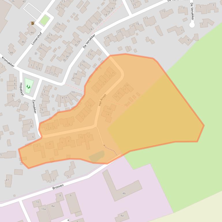 Kaart van postcodegebied 5296NT.