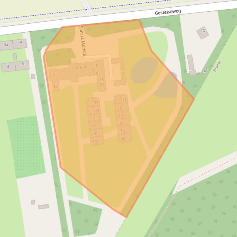 Kaart van postcodegebied 5296PB.